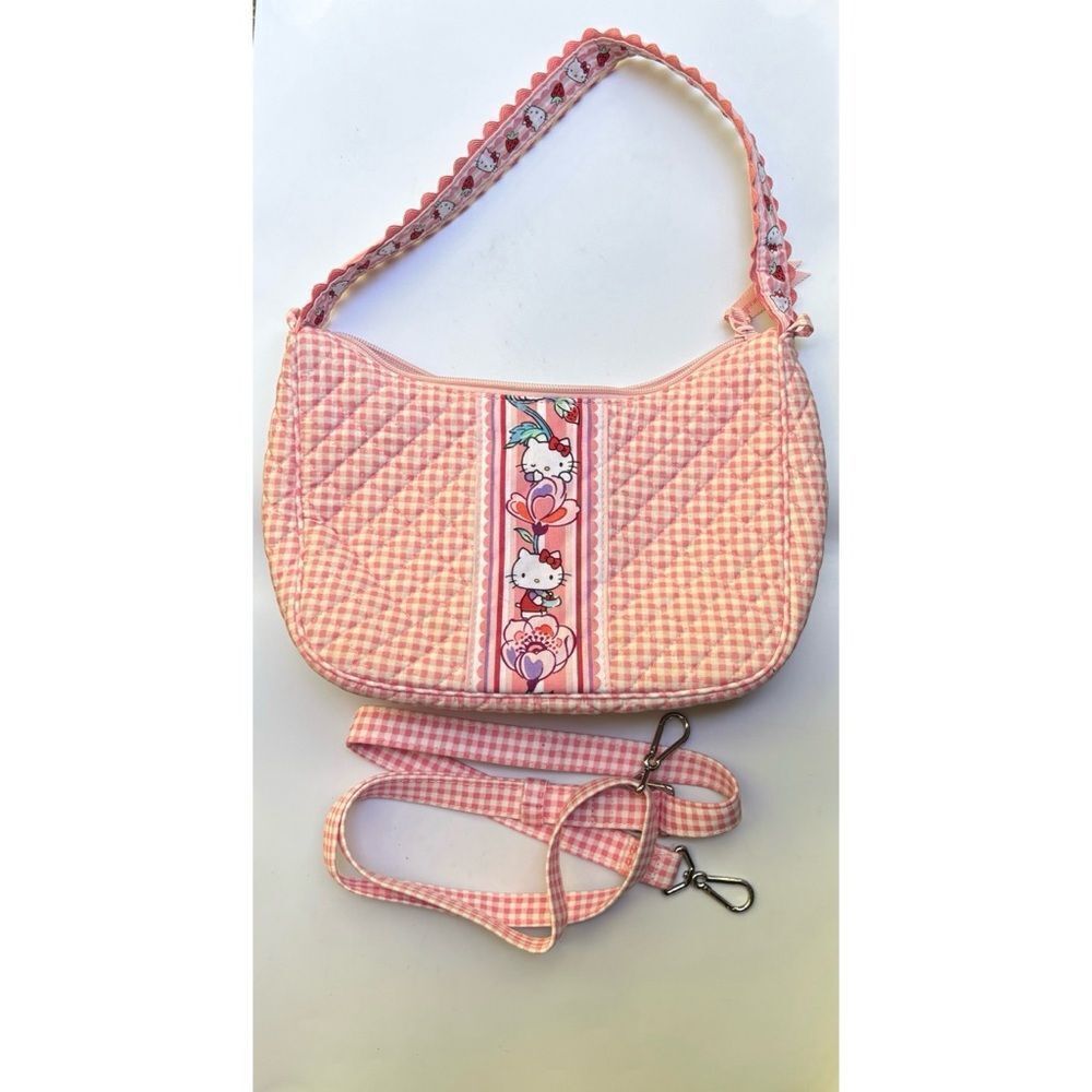 Vera Bradley
Frannie Crescent Crossbody Bag in Hello Kitty Gingham - Picture 6 of 13